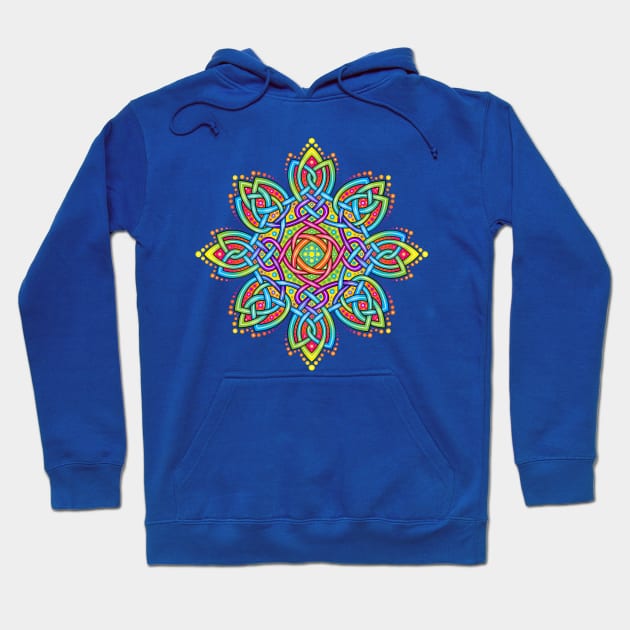 Colourful celtic Hoodie by Beth Wilson